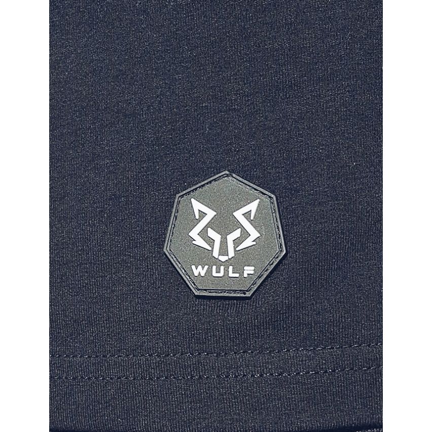 Standard Cut Mens Wolf 2 Print Black Gym Vest Stringer
