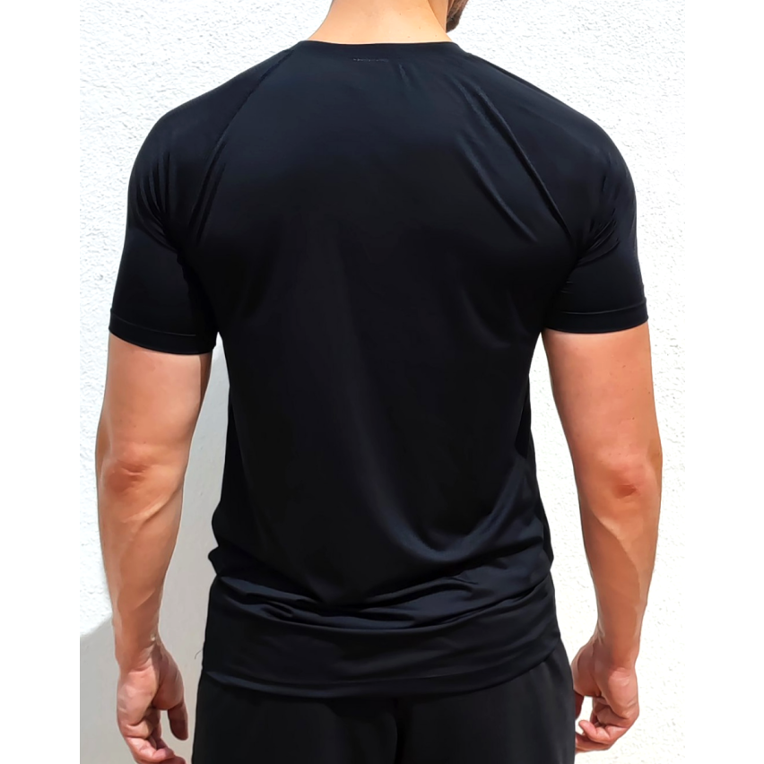 Air Flow Breathable Seamless T-Shirt In Black