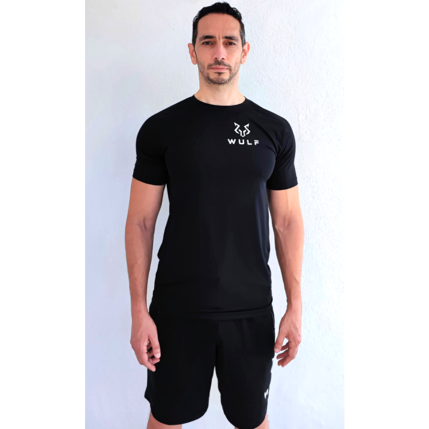 Air Flow Breathable Seamless T-Shirt In Black